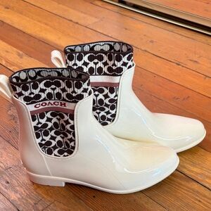 Coach Women's Latex Waterproof Boots